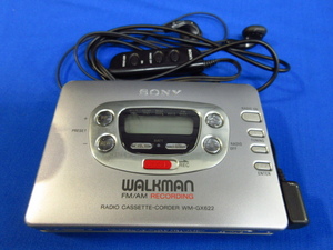 y4685 SONY ウォークマン　WM-GX622 カセットプレイヤー　ソニー　MDR-EW2Gリモコン付き　ジャンク　現状品