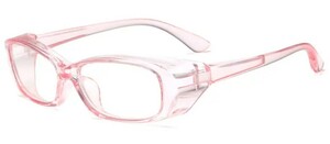 864[ new goods unused ] pink transparent pollen glasses pollinosis spray measures goggle glasses flour rubbish measures farm work cleaning 