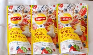 Lipton 香りあふれる水出しアイスティー ベリーフルーツインティー 30杯分 新品未開封 送料込み クーポン