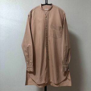 希少　美品　18ss COMOLI バンドカラーシャツ SAND PINK コモリ