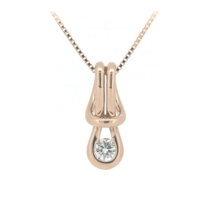  four ever Mark enko Rudy a diamond pendant necklace 0.16CT K18PG(18 gold pink gold ) pawnshop exhibition 
