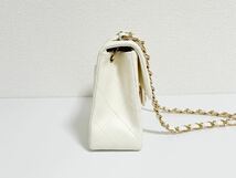 ☆極美品☆CHANEL ショルダーバッグ ミニマトラッセラムスキン ココマーク チェーンショルダーバッグ ホワイトシールありシャネル _画像3