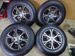 トヨタ 200系 ハイエース 純正 OP タイヤホイール　4本セット　195/80R15 BRIDGESTONE　ECOPIA　107/105N 　PCD139.7/6H