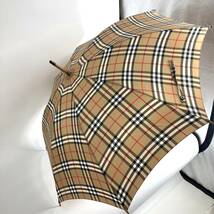 BURBERRY バーバリー　雨傘　ノバチェック　ベージュ　傘　アンブレラ　バーバリーチェック_画像1