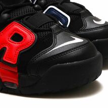 Nike Air More Uptempo '96 ナイキ エアモアアップテンポ '96 ブラック アンド ユニバーシティレッド（DJ4400-001）黒29cm箱あり_画像8