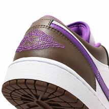 Nike Air Jordan 1 Low Brown and Purple ナイキ エアジョーダン1 ロー ブラウン アンド パープル(553558-215)白 紫 27cm 箱無し_画像9