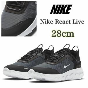 Nike React Live ナイキ リアクト ライブ ブラックダークスモークグレー ホワイト (CV1772-003) 黒28cm箱あり