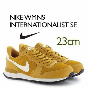 NIKE WMNS INTERNATIONALIST SEナイキ ウィメンズ インターナショナリスト SE (872922-700) ゴールドスエード23cm箱あり