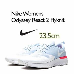 Nike Womens Odyssey React 2 Flyknitナイキ ウィメンズ オデッセイ リアクト 2 フライニット (AH1016-401 )青23.5cm箱あり