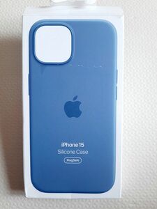 アップル純正 iPhone15シリコンケース　ウィンターブルー