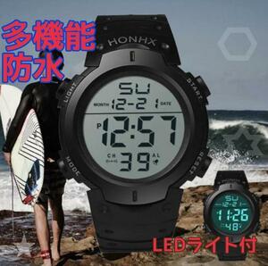HONHX 腕時計 デジタル3気圧防水 腕時計 ダイバーズウォッチ