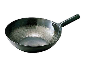 * mountain rice field iron strike .. one hand wok 30cm( board thickness 1.6mm) business use cookware made in Japan new goods 