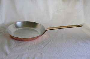 * original copper fry pan approximately diameter 21cm board thickness approximately 2mm business use specification made in Japan new goods 