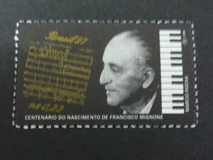 S-337 ブラジル切手　作曲家　フランシスコ・ミニョーネ