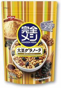 【完全メシ】 日清食品 大豆グラノーラ 180g×8袋 たんぱく質