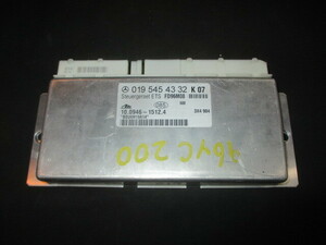 # Benz W202 C200 ETS control unit used 0195454332 parts taking equipped electronic traction system module ABS ASR #
