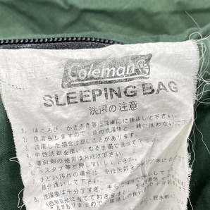 Coleman 寝袋 約187×80ｃｍ 約1760ｇ シュラフ スリーピングバッグ キャンプ アウトドア コールマン 札幌市手稲区の画像5