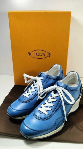 美品　ＴＯＤＳ　レザースニーカー　ヒール有り　レディース