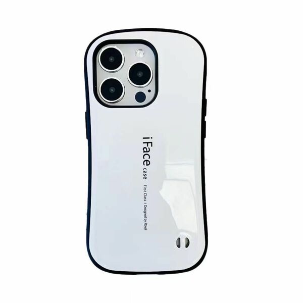 白　　iFace iPhone15PRO アイフェイス ケース ケース 新品 未使用　耐衝撃　落下防止　傷防止　箱付き