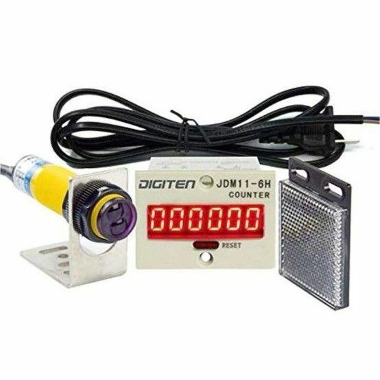 デジタルLEDカウンター 光電スイッチセンサー 100-240VAC