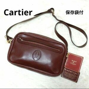 Cartier カルティエ ショルダーバッグ マストライン　マストライン　ボルドー