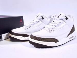 本物/2018年 NIKE AIR JORDAN3 RETRO 超希少 MOCHA/白モカ US8.5/26.5cm 3度使用のみ/ソール減りほぼゼロの貴重な美品 og max95 dunk sb