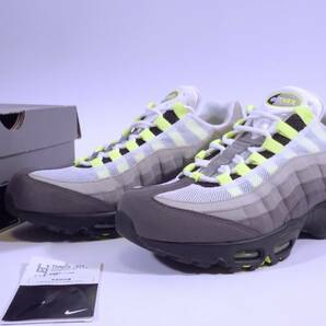 本物/2017年 NIKE AIR MAX95 OG 希少サイズUS9/27cm イエローグラデ完全復刻版 Ziploc保管/新品に近い極上品jordan1 retro dunk sb supremeの画像1