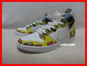 DE LA SOUL × SB DUNK HIGH PREMIUM QS 748751-177 （ホワイト/ファイアフライ）