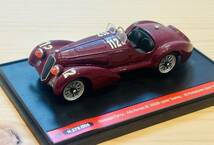 brumm ミニカー1/43 PONTEDECIMO〜GLOVI アルファロメオ 8C 2900B スパイダーツーリング 1938年 限定279/500 made in italy_画像1