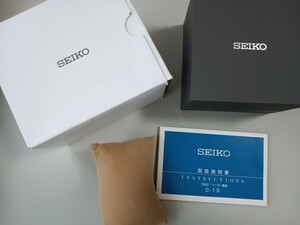 SEIKO スピリット 腕時計の純正ボックスと 7B52用のトリセツ 説明書