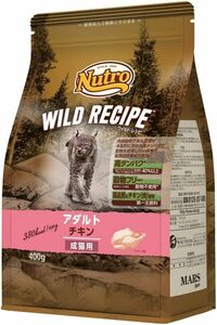 nutro ニュートロ キャット ワイルド レシピ アダルト チキン 成猫用 400g キャットフード グレインフリー