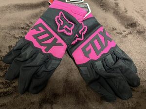 L【最安値】ピンク FOX RACING フォックス グローブ手袋 ダートパウ バイク モトクロス オフロード MX レーシング MTB 春 夏 秋