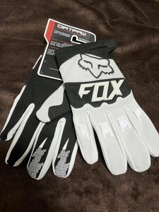 L【最安値】ホワイト 白 FOX RACING フォックス グローブ手袋 バイク モトクロス オフロード MX レーシング MTB 春 夏 秋