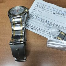 正規品/保証付き☆トミーヒルフィガー/TOMMY HILFIGER☆WATCH F90294/クォーツ腕時計【メンズ/シルバー/ゴールド】余りコマ◇cKC5_画像9