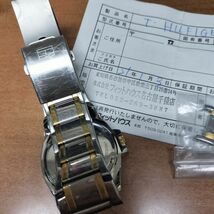 正規品/保証付き☆トミーヒルフィガー/TOMMY HILFIGER☆WATCH F90294/クォーツ腕時計【メンズ/シルバー/ゴールド】余りコマ◇cKC5_画像8