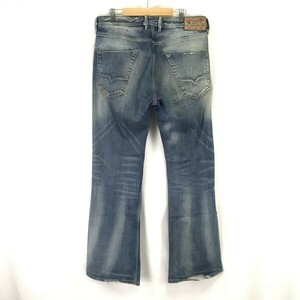 ディーゼル/DIESEL☆ZHAVEE WASH008TX/デニムパンツ【メンズW32L32/股下85cm/鬼ヒゲ】フレア/ブーツカット/ジーンズ/Pants/Trouser◇cBH536