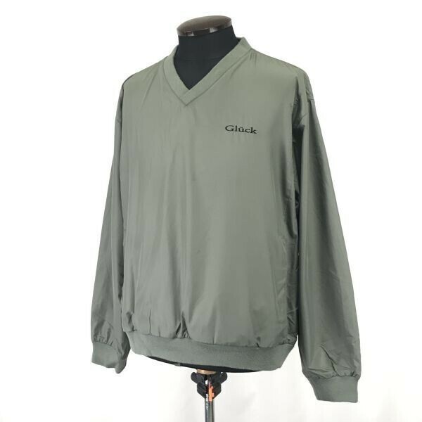 グルック/Gluck☆プルオーバー/ウインドブレーカー/ピステ【メンズM/カーキ/khaki】ゴルフ・サッカー/フットサル等/Tops/Shirts◇cBH534