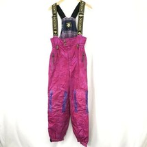 90s?Vintage☆デサント/DESCENTE☆サスペンダー付き/スキーパンツ【メンズM/ウエスト76cm/ピンク】オーバーオール型/Trouser◇cBH532_画像1