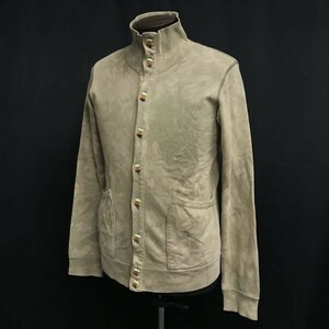  made in Japan * ozone lock s/OZONE ROCKS* organic cotton / high‐necked blouson [ men's S/ khaki series / Thai large pattern ]jacket/Jumper*cBH531