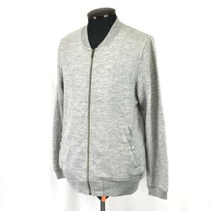 ネネット/Ne-net☆スウェット/ジップブルゾン【size-3/L相当/グレー/gray】ベースボールカラー/エイネット/Jaket/Jumper◇cBH526