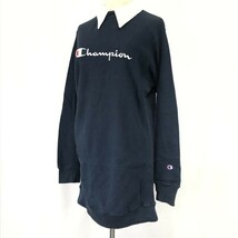 jouetie x Champion/ジュエティ― チャンピオン☆リバースウィーブ/付け襟/ロゴスウェットワンピース【レディースM/紺/navy】dress◇cBH518_画像1