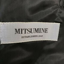 最高級イタリア製ロロピアーナ×ミツミネ/MITSUMINE☆シングルスーツ上下セットアップ【AB5/メンズM/黒/ストライプ】Jacket/Set up◇cBH516_画像5