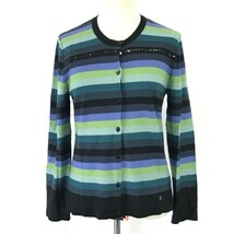 ソニアリキエル/SONIA RYKIEL☆ボーダー柄/ウールカーディガン【40/レディースL/マルチカラー】Tops/Shirts/Cardigan◇zBH503_画像2