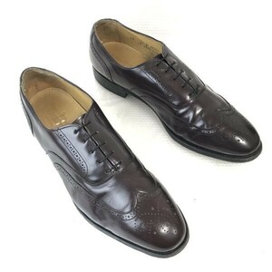 80s-90sビンテージ/USA製☆Johnston & Murphy OPTIMA☆フルブローグ/ウイングチップ【12D/29.0-30.0/茶/BROWN】内羽根/dress shoes◎bE-129