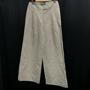  Portugal made * Sports Max /SPORTMAX/Max Mara*linen./ wide pants [ lady's 36/ length of the legs 83cm/ beige group ]Pants/Trouser*zBH561-b
