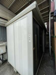 [ Saitama * dismantlement settled * large ] Takubo storage room width 430× height 210× depth 160cm Mr. stock man warehouse steel closet cupboard DIY TAKUBO 2 ream ND-4415 manner 