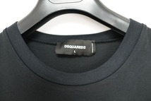 DSQUARED2 ディースクエアード GC T-Shirt グラフィク ロゴ Tシャツ ブラック Lサイズ S71GD1021-S23009_画像4