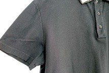 2019 VERSACE ヴェルサーチ ポロシャツ ブラック 金刺繍 ロゴ A83573 XLサイズ コットン100%_画像5