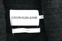 CALVIN KLEIN JEANS カルバンクライン ジーンズ タートルネック ローゲージニット ウール混紡 Mサイズ　ブラック_画像9