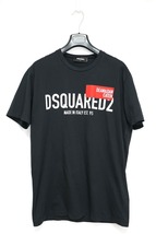 DSQUARED2 ディースクエアード GC T-Shirt グラフィク ロゴ Tシャツ ブラック Lサイズ S71GD1021-S23009_画像1